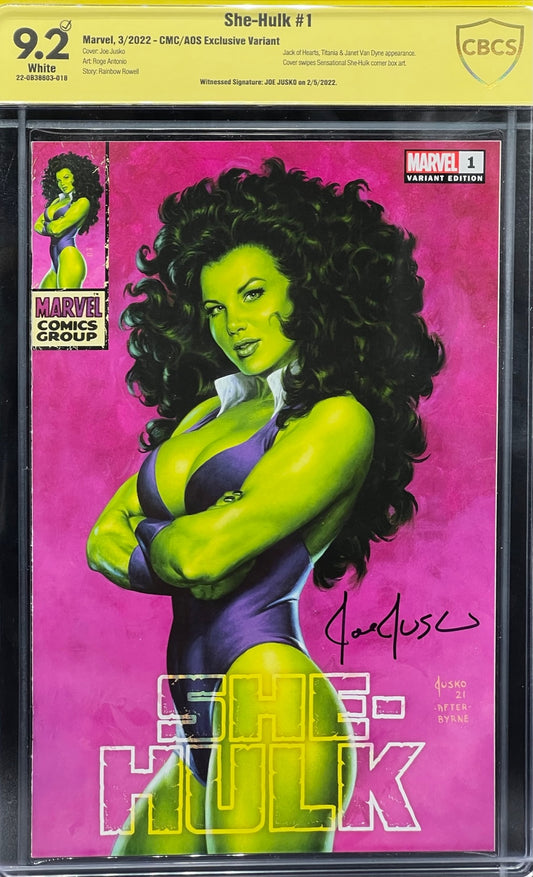 She-Hulk #1 Clan McDonald/AOS Exclusive Variant CBCS 9.2 Yellow Label Joe Jusko