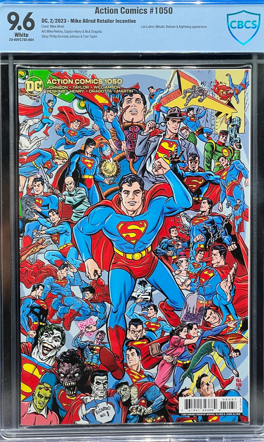 Action Comics #1050 Mike Allred Retailer Incentive (1:250) CBCS 9.6 Blue Label