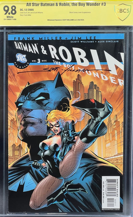 All Star Batman & Robin, the Boy Wonder #3 CBCS 9.8 Yellow Label Scott Williams