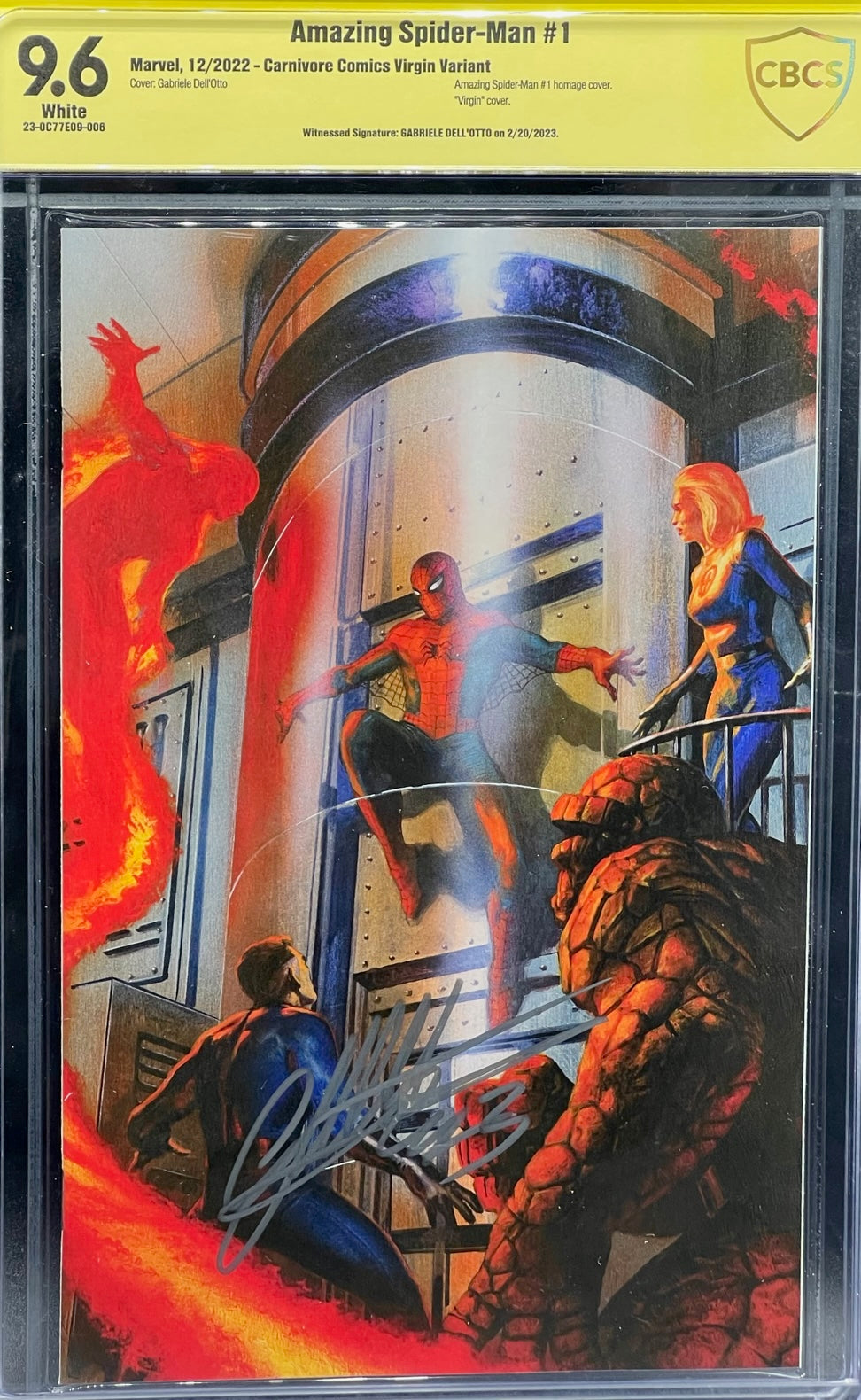 Amazing Spider-Man #1 Carnivore Comics Virgin Variant CBCS 9.6 Yellow Label Gabriele Dell'Otto