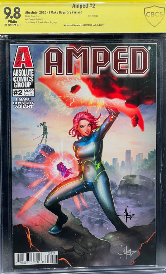 Amped #2 I Make Boys Cry Variant CBCS 9.8 Yellow Label Creees Lee