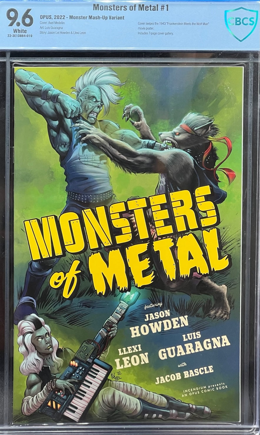 Monsters of Metal #1 Monster Mash-Up Variant CBCS 9.6 Blue Label