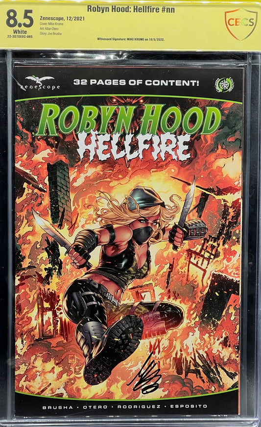 Robyn Hood: Hellfire #nn CBCS 8.5 Yellow Label Mike Krome