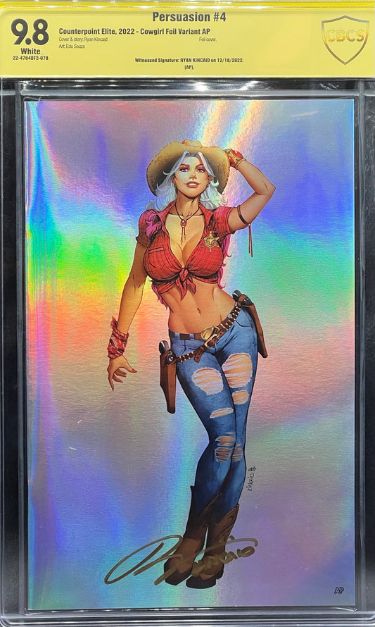 Persuasion #4 Cowgirl Foil Variant AP CBCS 9.8 Yellow Label