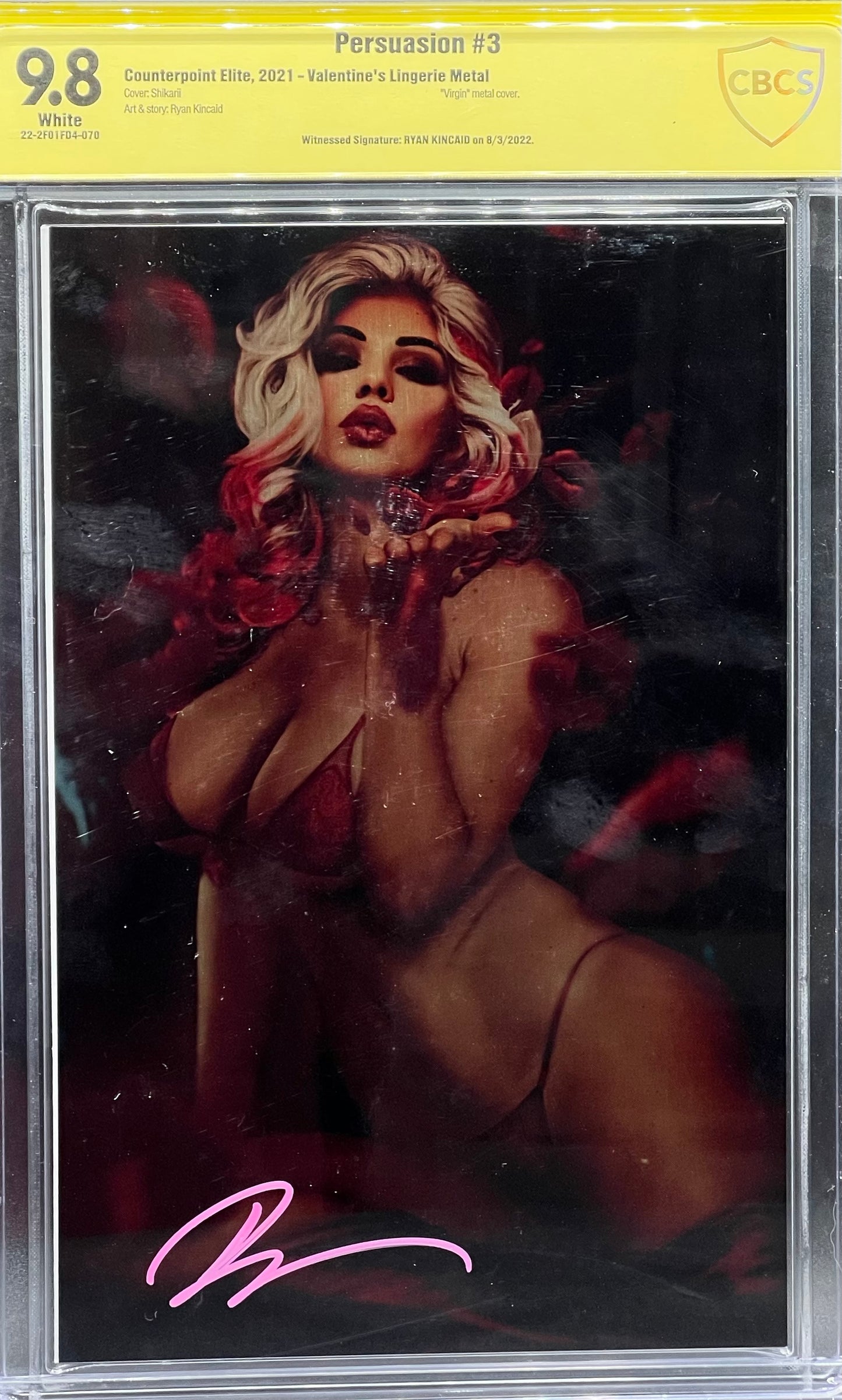 Persuasion #3 Valentine's Lingerie Metal CBCS 9.8 Yellow Label