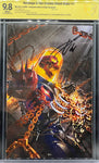 Revenge of the Cosmic Ghost Rider #1 Scorpion Comics Virgin Exclusive CBCS 9.8 Yellow Label ~ DUAL SIGNED!