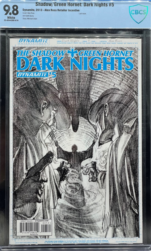 Ross　Retailer　–　CBCS　Incentive　Comics　Shadow/Green　McDonald　Nights　Dark　Hornet:　Clan　#5　Alex