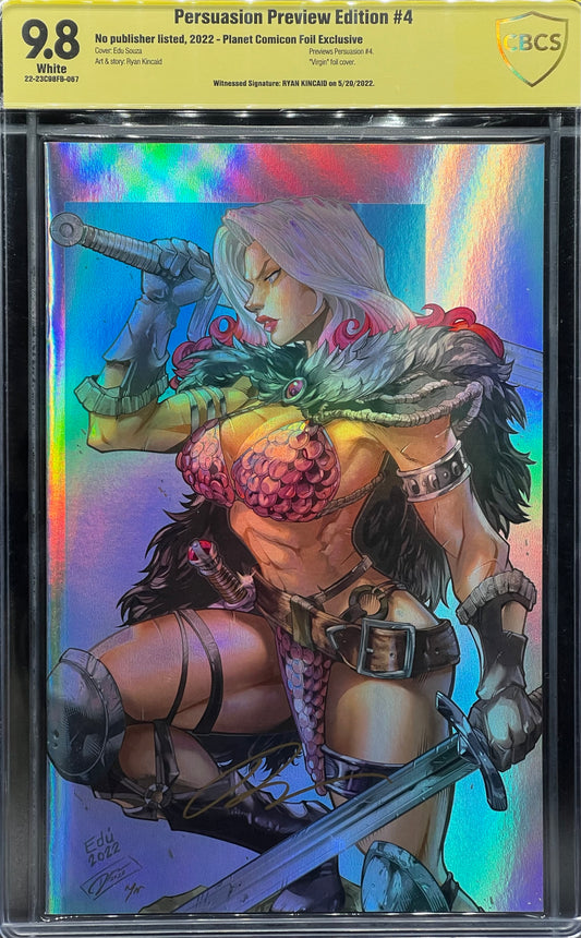 Persuasion Preview Edition #4 Planet Comicon Foil Exclusive CBCS 9.8 Yellow Label Kincaid