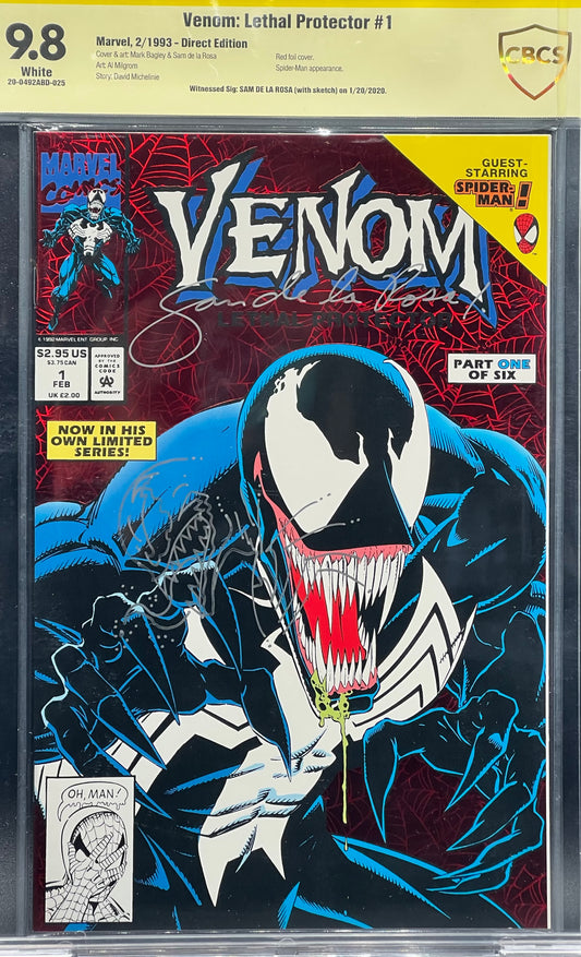 Venom: Lethal Protector (1993) CBCS 9.8 Yellow Label Sam De La Rosa ~ REMARKED!