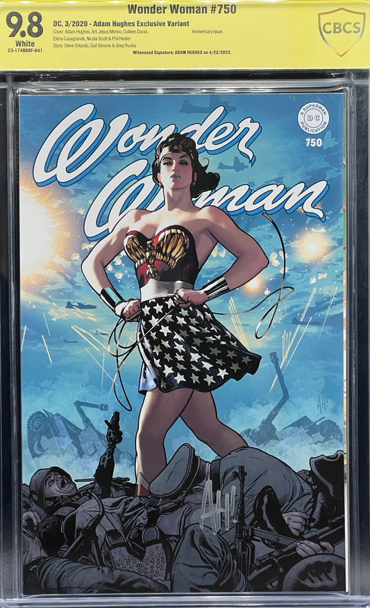 Wonder Woman #750 Adam Hughes Exclusive CBCS 9.8 Yellow Label