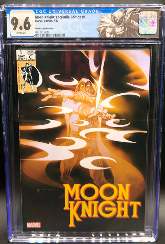 Moon Knight: Facsimile Edition #1 Infinite Order Edition CGC Universal Grade 9.6