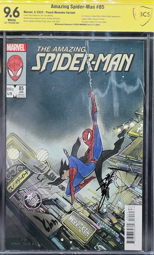 Amazing Spider-Man #85 Peach Momoko Variant CBCS 9.6 Yellow Label