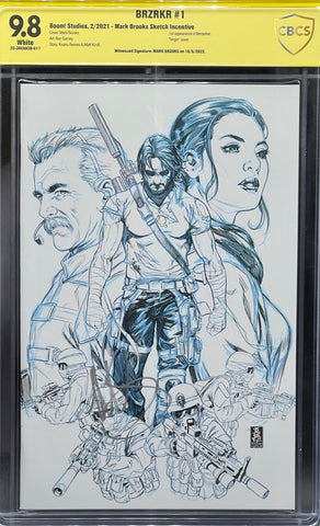 BRZRKR #1 Mark Brooks Sketch Incentive CBSC 9.8 Yellow Label