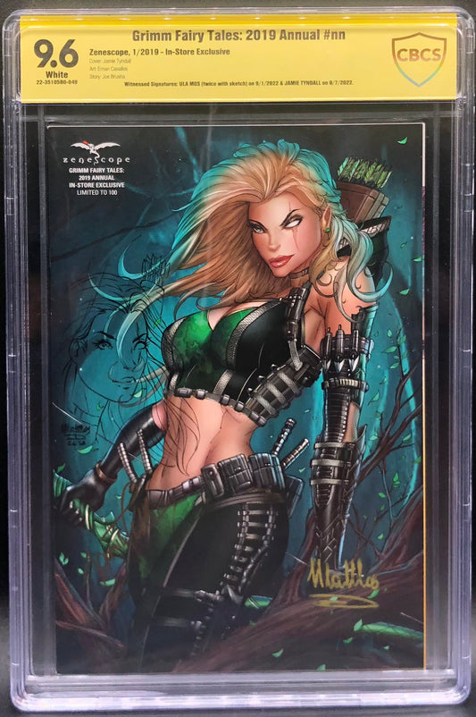 Grimm Fairy Tales: 2019 Annual #nn In-Store Exclusive CBCS 9.6 Yellow Label Ula Mos & Jamie Tyndall ~ REMARKED!