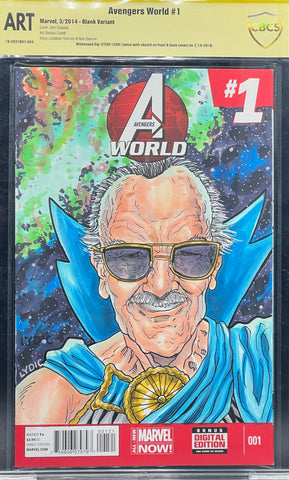 Avengers World #1 Steve Lydic Sketch Cover CBCS ART Grade