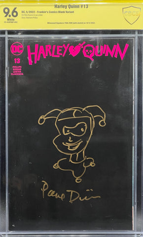 Harley Quinn #13 Paul Dini Sketch Cover CBCS 9.6 Yellow Label