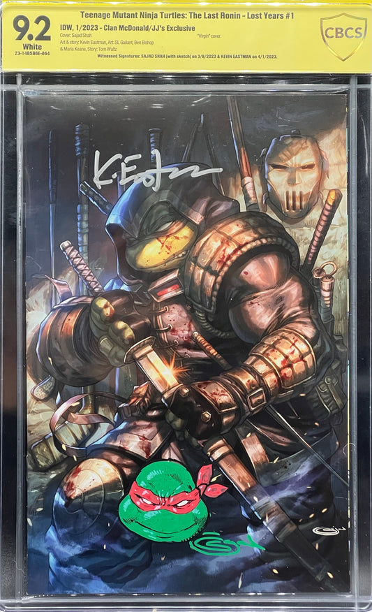 Teenage Mutant Ninja Turtles: The Last Ronin - Lost Years #1 Clan McDonald/JJ's Exclusive CBCS 9.2 Yellow Label Sajad Shah & Kevin Eastman