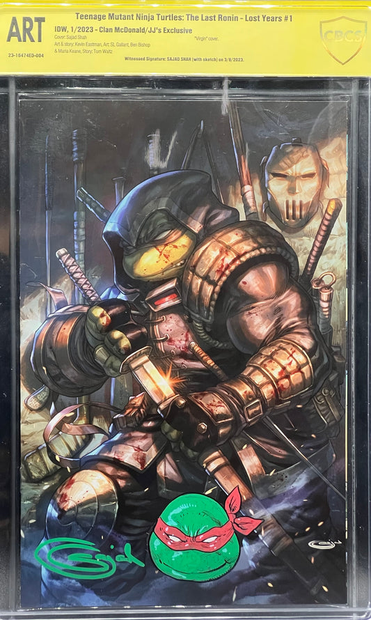 Teenage Mutant Ninja Turtles: The Last Ronin - Lost Years #1 Clan McDonald/JJ's Exclusive CBCS ART Grade Sajad Shah ~ REMARKED!