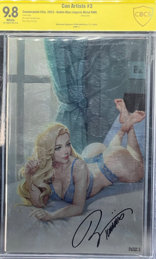 Con Artists #3 Goblin Blue Lingerie Metal RMK CBCS 9.8 Yellow Label Ryan Kincaid