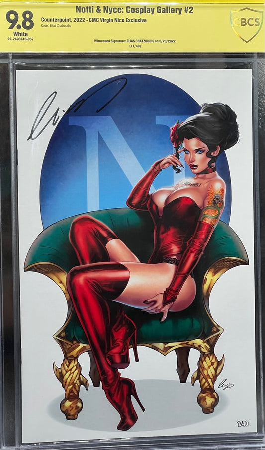 Notti & Nyce: Cosplay Gallery #2 CMC Virgin Nice Exclusive CBCS 9.8 Yellow Label Elias Chatzoudis