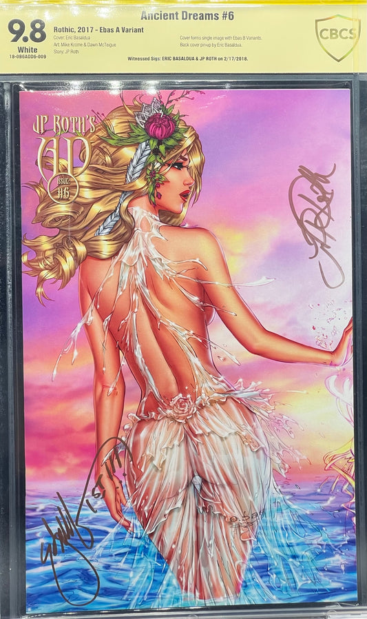 Ancient Dreams #6 Ebas A Variant CBCS 9.8 Yellow Label eBas & JP Roth