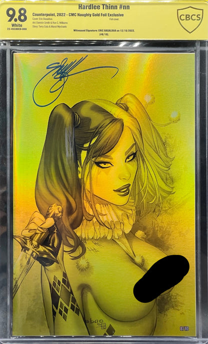 Hardlee Thinn #nn CMC Naughty Gold Foil Exclusive CBCS 9.8 Yellow Label e.Bas