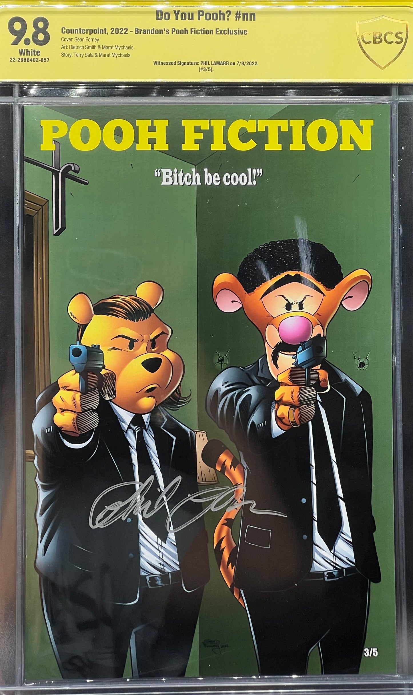 Do You Pooh? #nn Brandon's Pooh Fiction Exclusive CBCS 9.8 Yellow Label Phil Lamarr