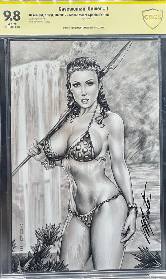 Cavewoman: Quiver #1 Monte Moore Special Edition CBCS 9.8 Yellow Label
