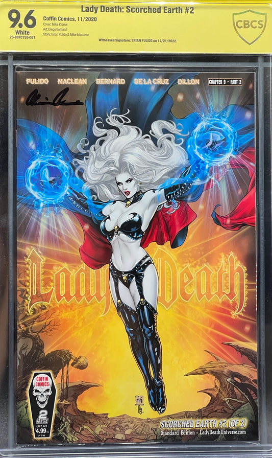 Lady Death: Scorched Earth #2 CBCS 9.6 Yellow Label Brian Pulido