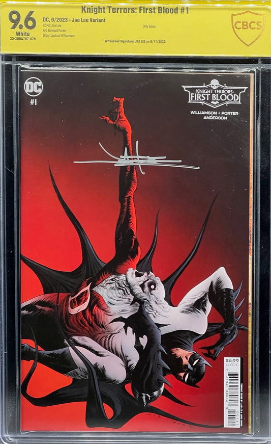 Knight Terrors: First Blood #1 Jae Lee Variant CBCS 9.6 Yellow Label