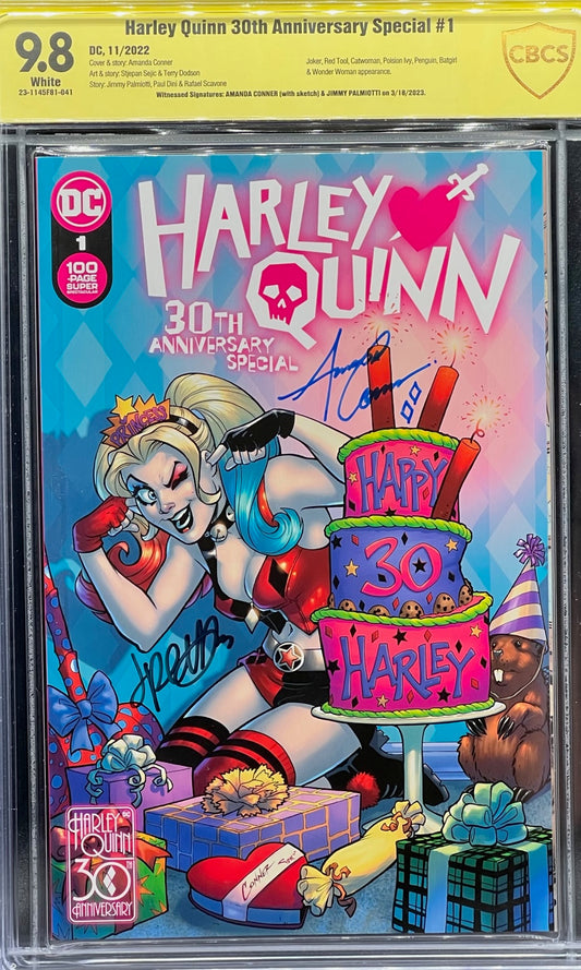 Harley Quinn 30th Anniversary Special #1 CBCS 9.8 Yellow Label Amanda Conner & Jimmy Palmiotti