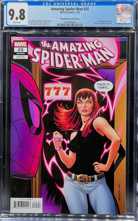 Amazing Spider-Man #25 McGuinness Variant Cover CGC 9.8 Universal Grade