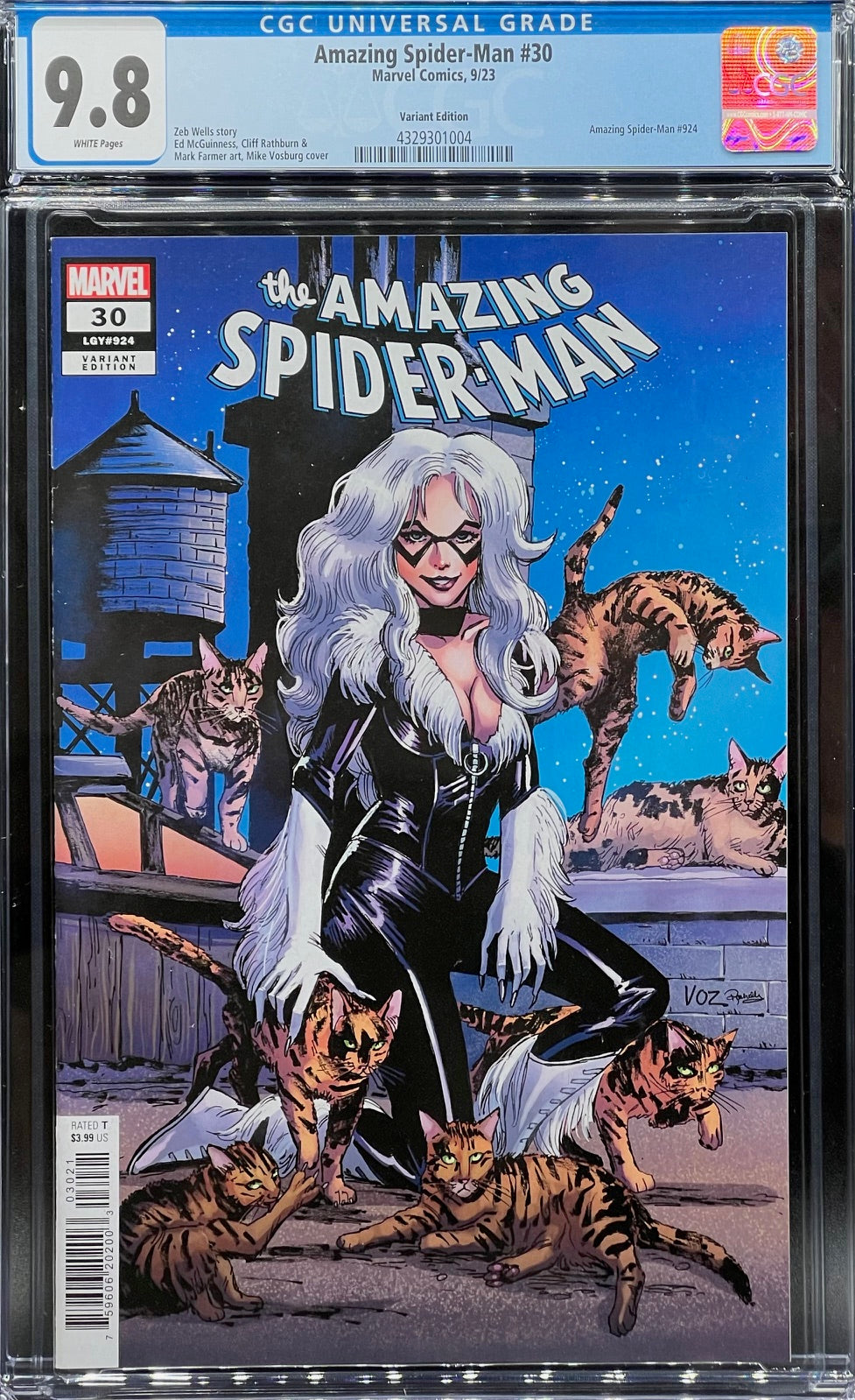 Amazing Spider-Man #30 Vosburg Variant Cover CGC 9.8 Universal Grade