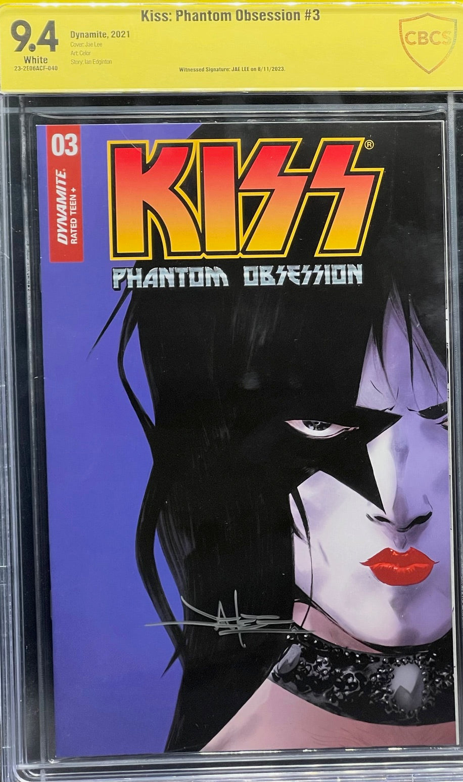 Kiss: Phantom Obsession #3 CBCS 9.4 Yellow Label Jae Lee