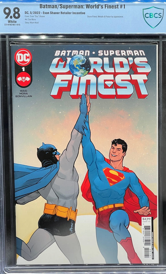 Batman/Superman: World's Finest #1 Evan Shaner Retailer Incentive CBCS 9.8 Blue Label
