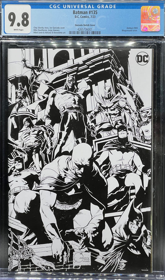 Batman #135 Quesada Sketch Cover Variant CGC 9.8 Universal Grade