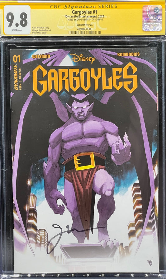 Gargoyles #1 Drew Moss Cover CGC 9.8 Signature Series Greg Weisman