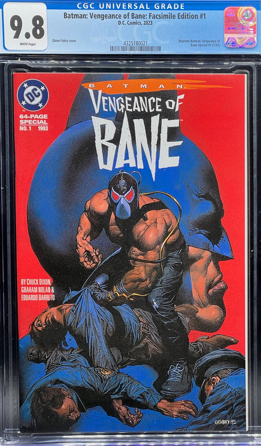 Batman: Vengeance of Bane: Facsimile Edition #1 CGC 9.8 Universal Grade