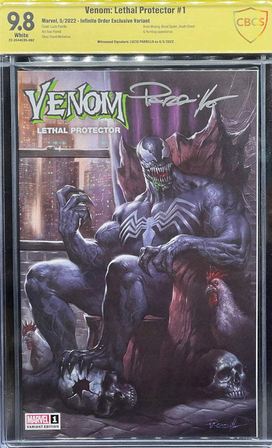 Venom: Lethal Protector #1 Infinite Order Exclusive Variant CBCS 9.8 Yellow Label Parrillo