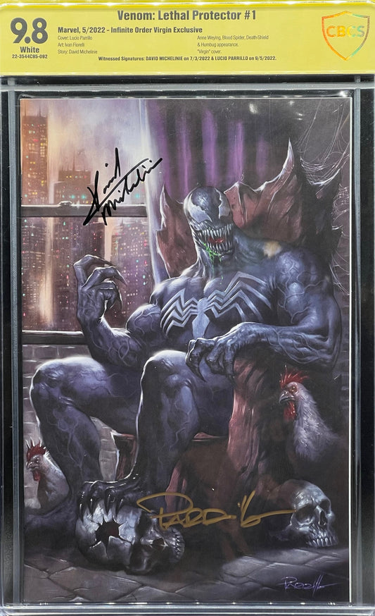 Venom: Lethal Protector #1 Infinite Order Virgin Exclusive CBCS 9.8 Yellow Label ~ DUAL SIGNED!