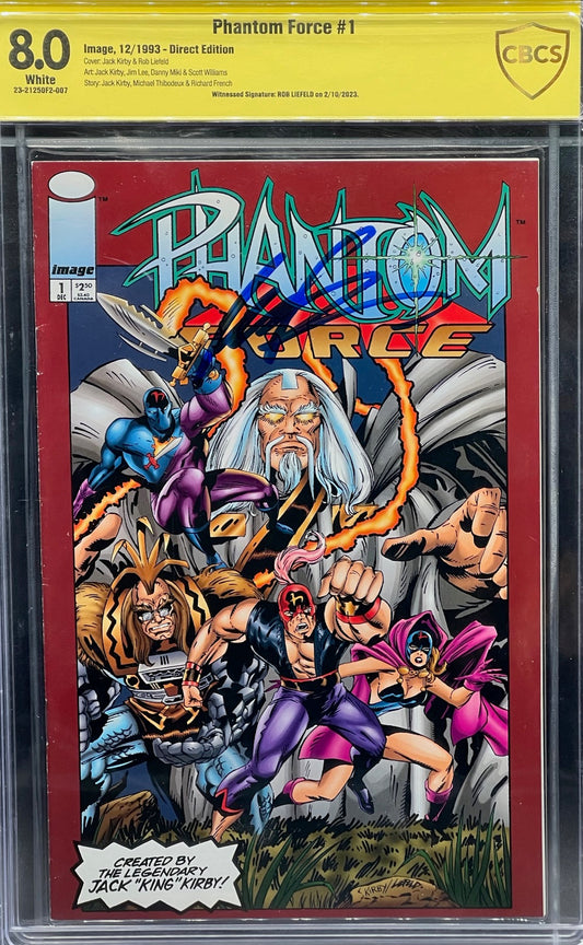 Phantom Force #1 (1993) CBCS 8.0 Yellow Label Rob Liefeld