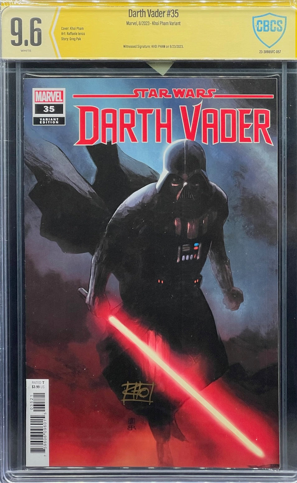 Darth Vader #35 Khoi Pham Variant CBCS 9.6 Yellow Label