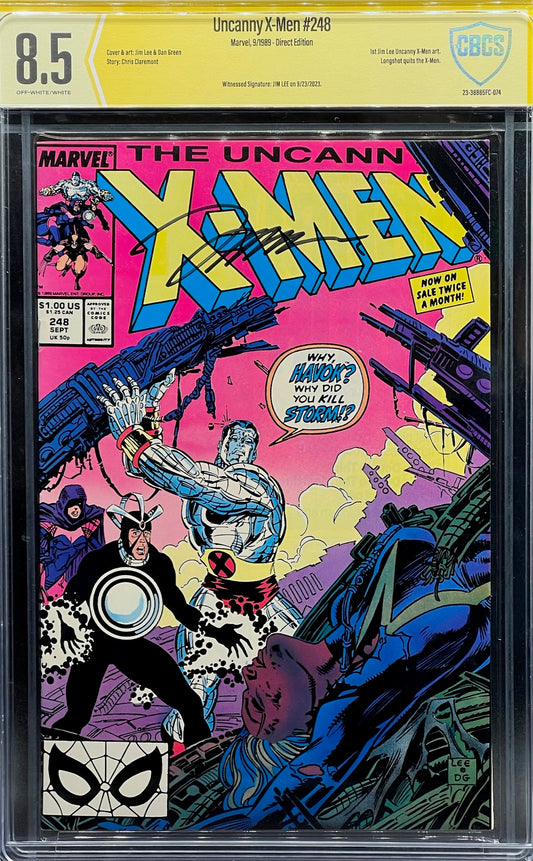 Uncanny X-Men #248 (1989) CBCS 8.5 Yellow Label Jim Lee