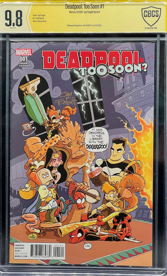 Deadpool: Too Soon #1 Jay Fosgitt Variant CBCS 9.8 Yellow Label