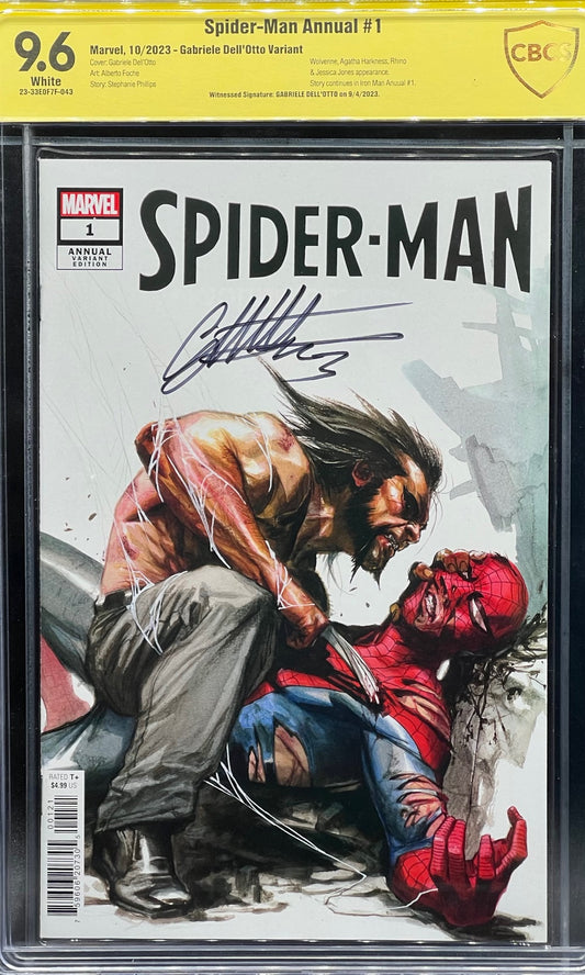 Spider-Man Annual #1 Gabriele Dell'Otto Variant CBCS 9.6 Yellow Label