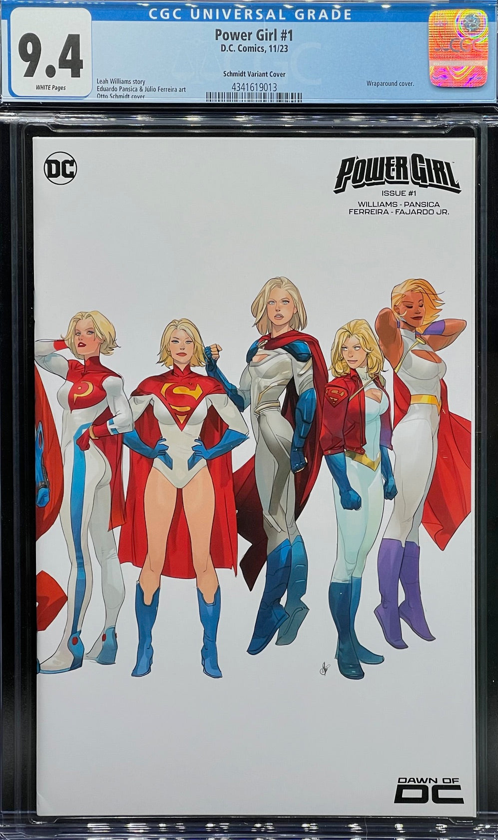 Power Girl #1 Schmidt Variant Cover CGC 9.4 Universal Grade