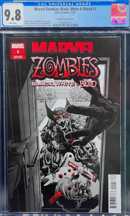Marvel Zombies: Black, White & Blood #1 Deodato Variant Cover (1:50 Ratio) CGC 9.8 Universal Grade