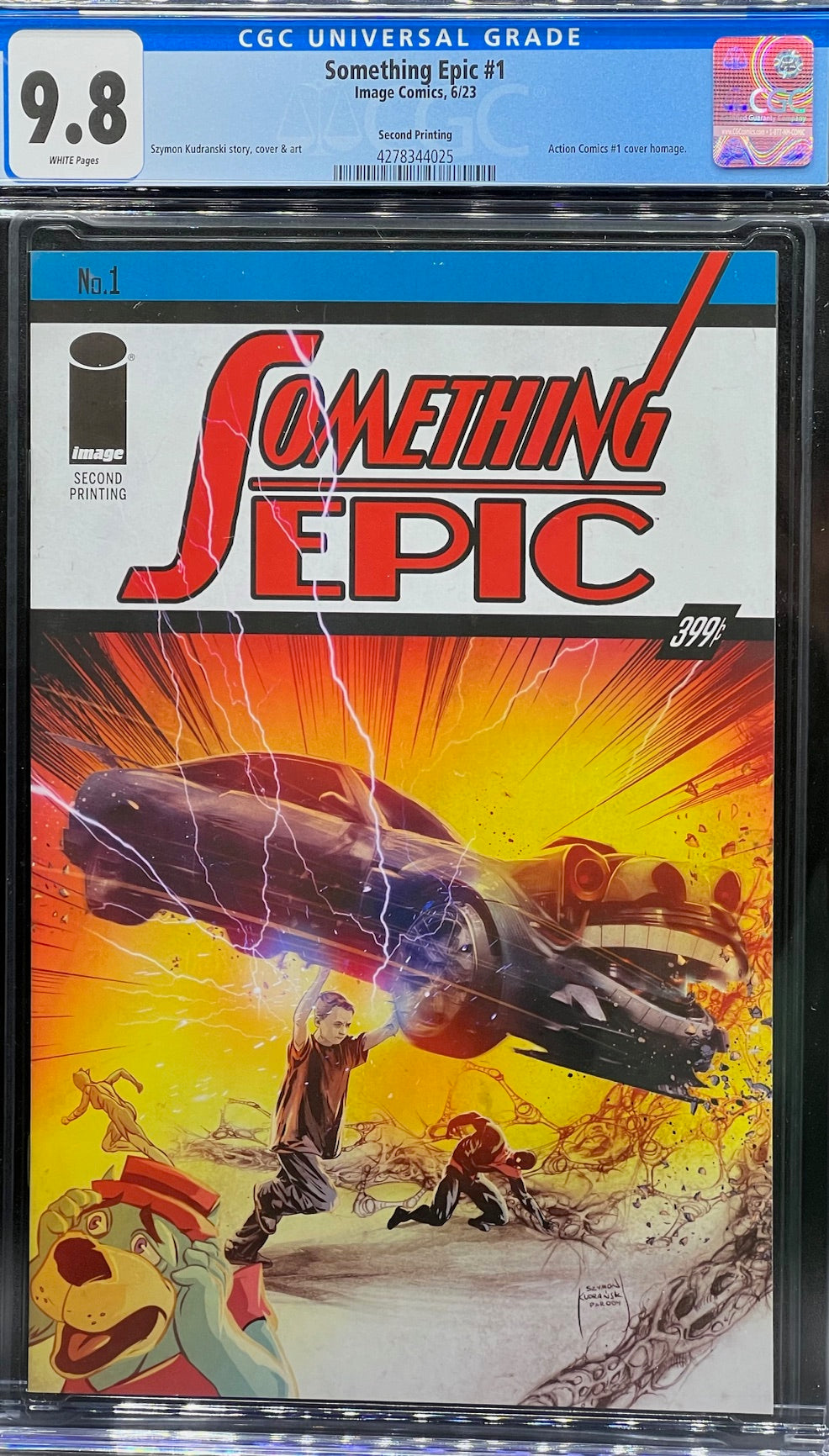 Something Epic #1 Second Printing CGC 9.8 Universal Grade