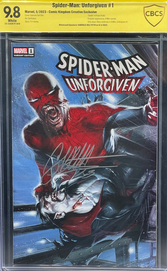 Spider-Man: Unforgiven #1 Comic Kingdom Creative Exclusive CBCS 9.8 Yellow Label Dell'Otto