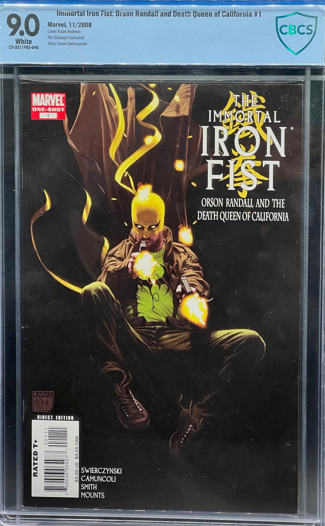 Immortal Iron Fist: Orson Randall and Death Queen of California #1 CBCS 9.0 Blue Label